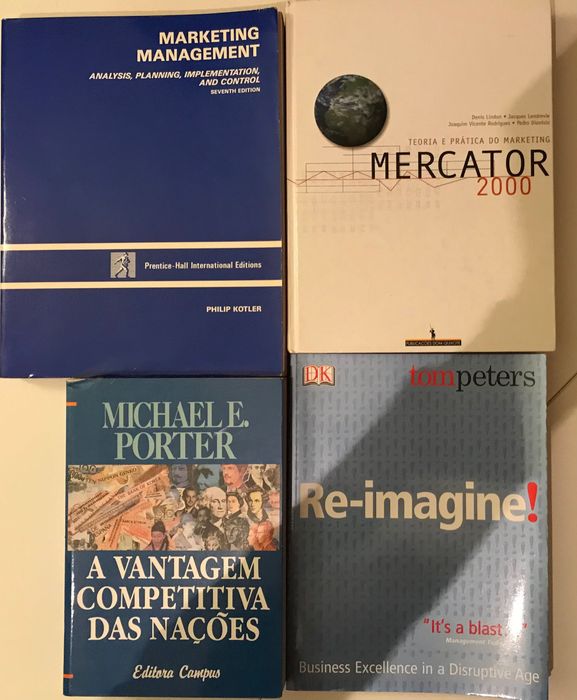 Livros de gestão marketing cultura projectos eventos novos selados