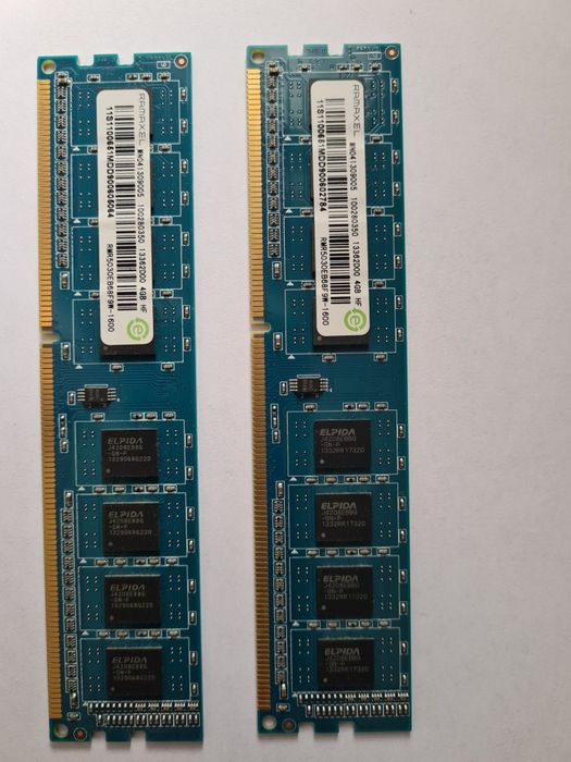 Оперативна пам'ять 4+4 gb 1600 mhz