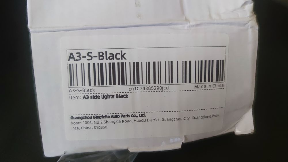 Piscas laterais para Audi A4 B6 foscos em led