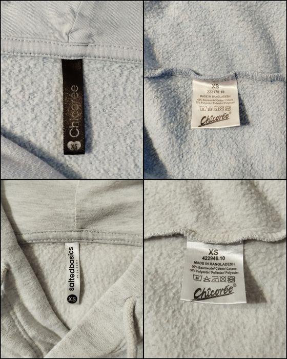 Базовые худи Chicorée / Salted Basics в идеале! Размер S-M (XS на бирке)