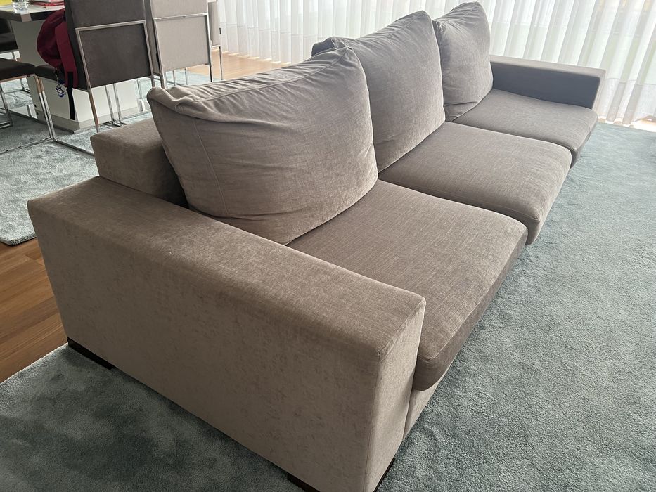 Sofá e puff em bom estado