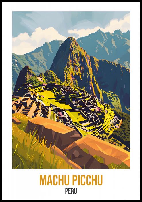 Plakat 70x100cm Machu Picchu