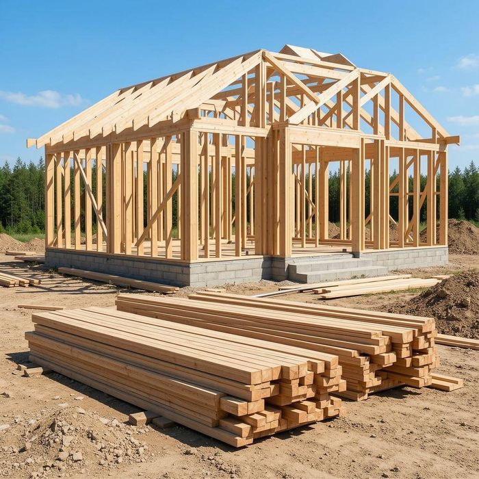 Продам доску 50*100*4м и брус 100*100*4м