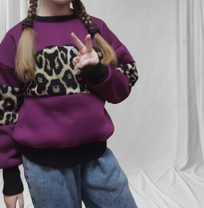 Тепла кофта трьохнитка на флісі 122