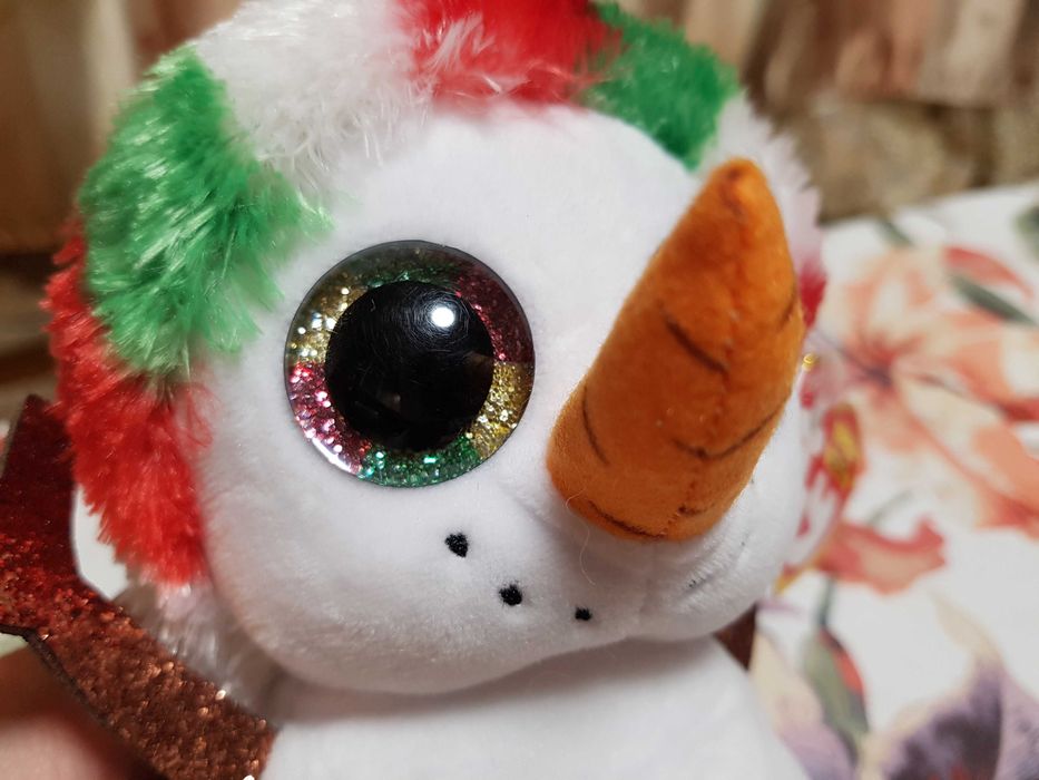 Ty Beanie Boos глазастик снеговик MISTY 15 см