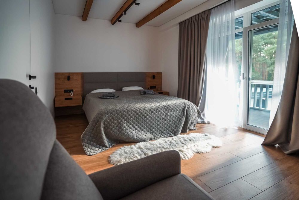 Подобова оренда будинків у лісі з чаном та лазнею, приватна територія