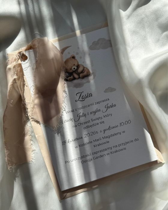 Zaproszenia na chrzciny