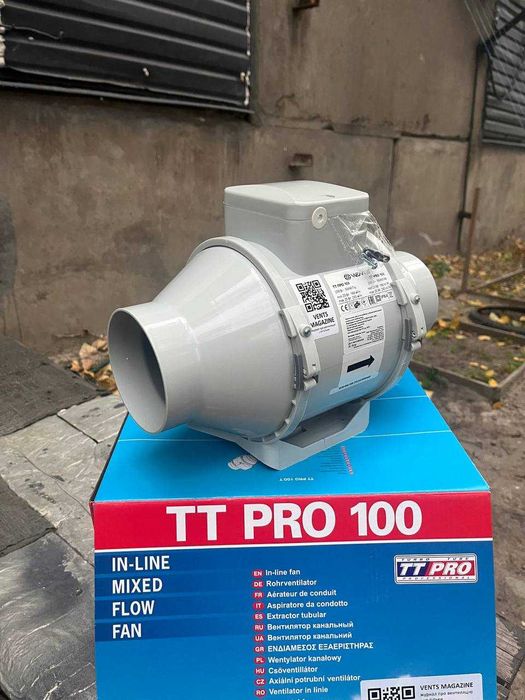 Вентилятор канальний Vents ТТ ПРО 100 125,150,160,200 250 315 витяжний