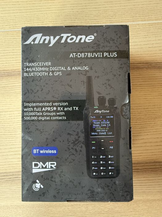 Radiotelefon AnyTone AT-D878UV II Plus | komplet | kabel do programowania