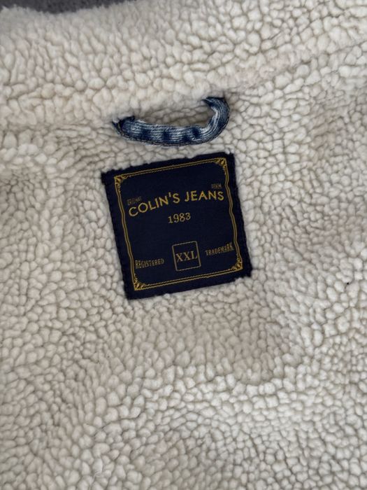 Куртка джинсова тепла під овчину colins