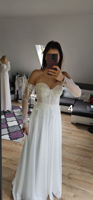 Rękawiczki do sukni ślubnej - ivory