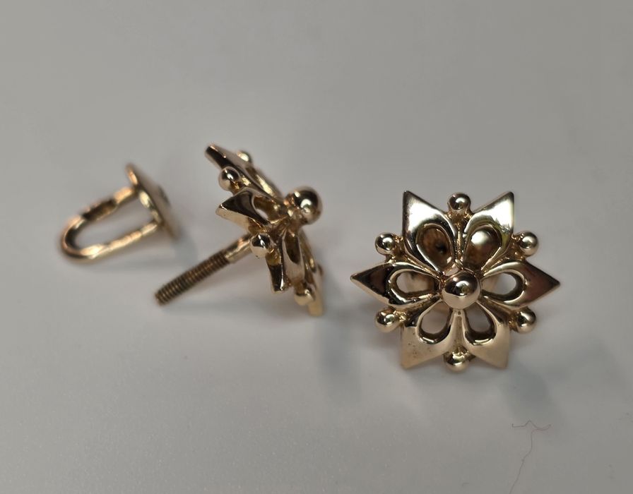 Золотые серьги  ссср