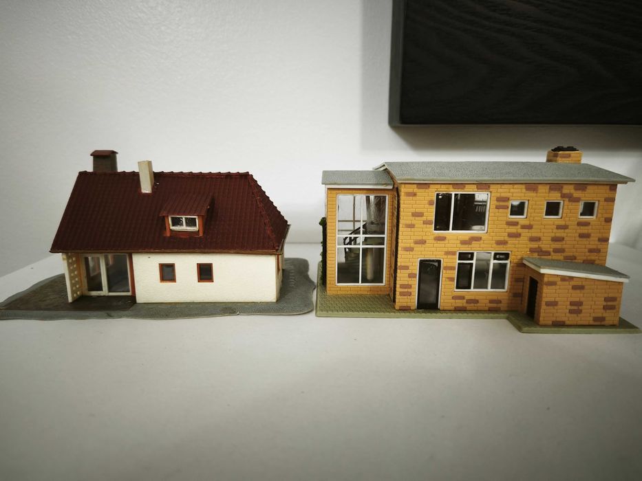 Casas H0 para decoração de maquetes
