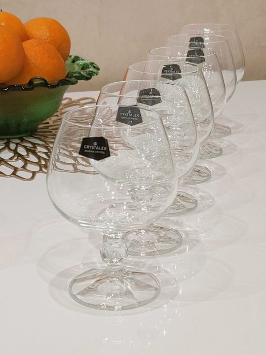 Бокалы для шампанского вина Bohemia 190мл. 6шт. Чехия. Хрусталь.Новыe