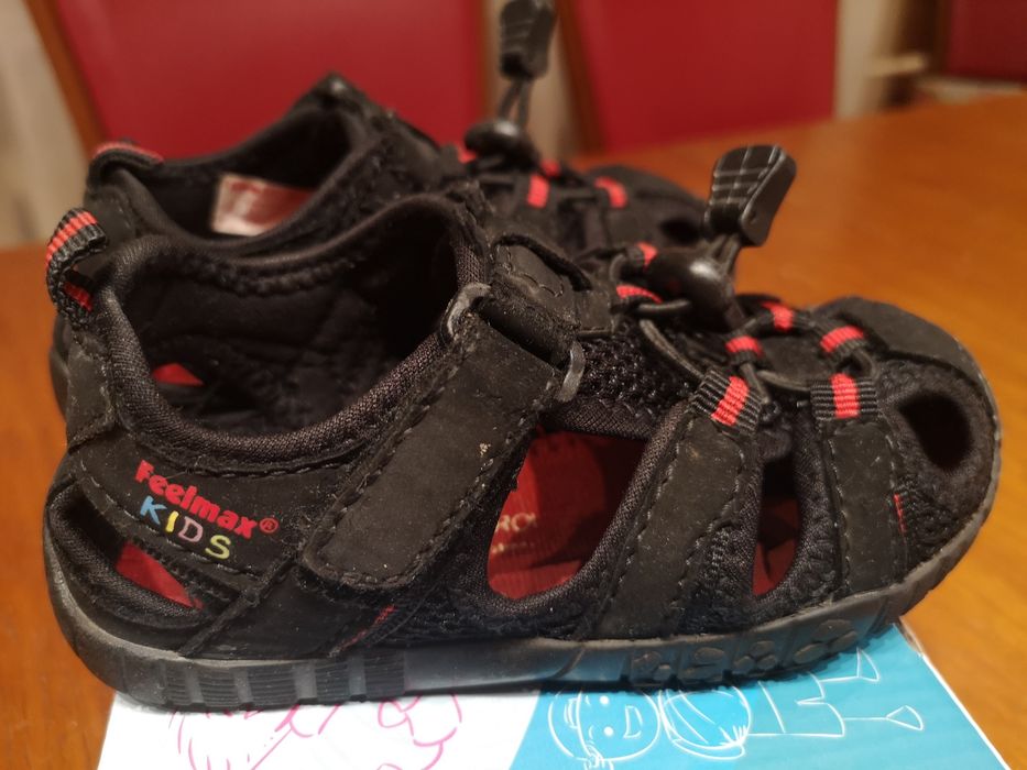Buciki sandałki barefoot Feelmax Kiosku black r. 25 z Bosa Stópka