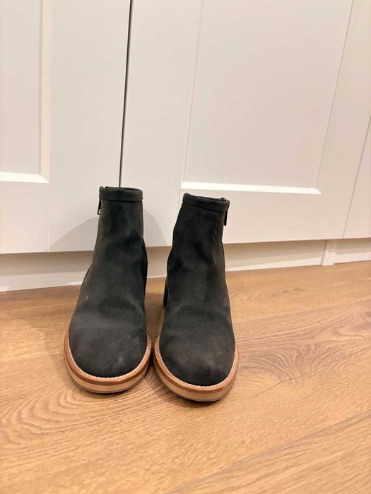 Botins Eureka em pele, ótimo estado