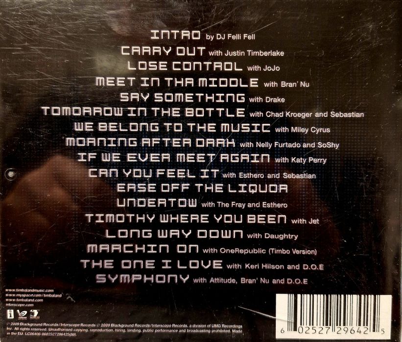 Timbarland Shock Value II CD 2009