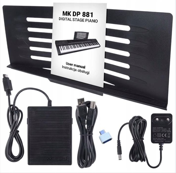 Pianino cyfrowe DUŻE keyboard piano sustain USB PROMOCJA