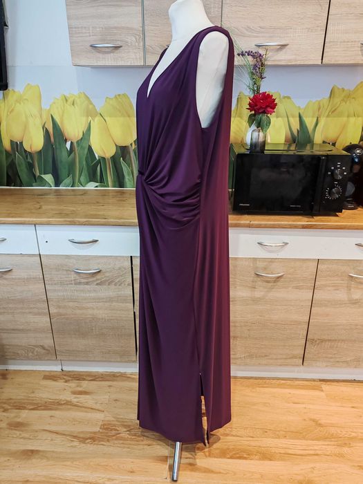 Wygodna rozciągliwa maxi sukienka Yours rozmiar 48 poliester/elastan