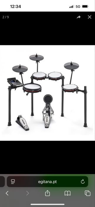 Bateria elétrica Alesis Nitro Turbo com Bluetooth