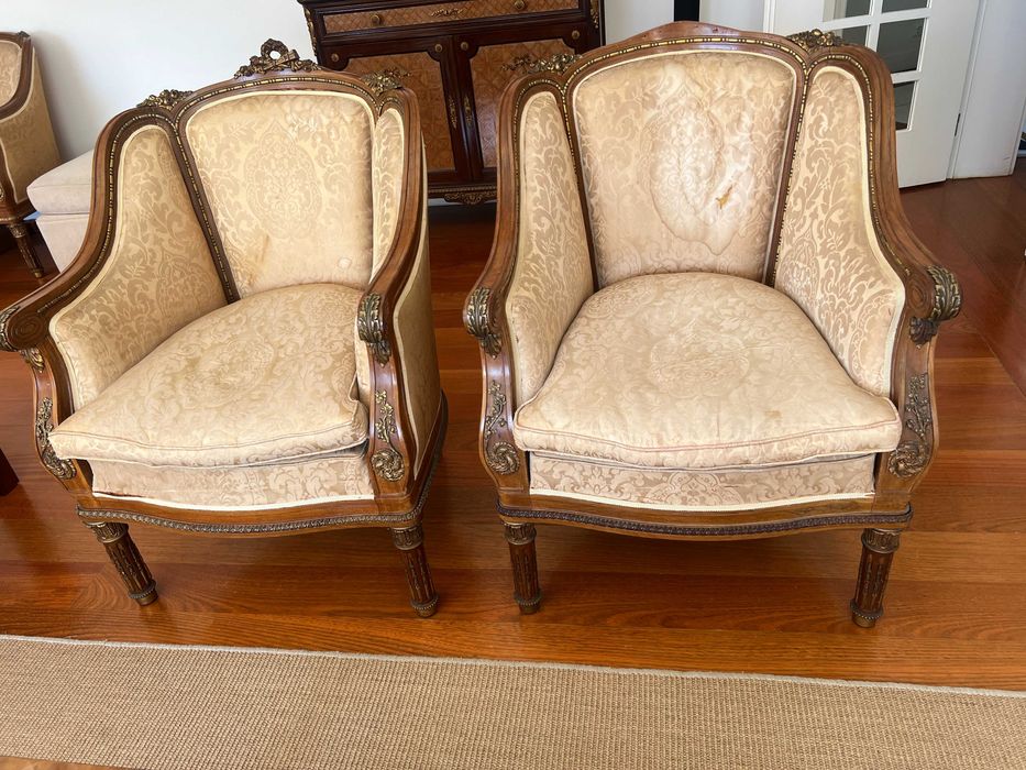 Conjunto Sofás e cadeirões  Clássicos Estilo Luís XVI / D. Maria I