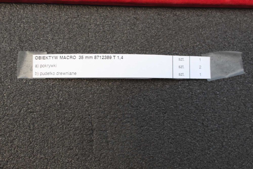 Obiektyw Kinowy JDC Macro 35mm T1.4 PL Mount Dziedzictwo Panavision!