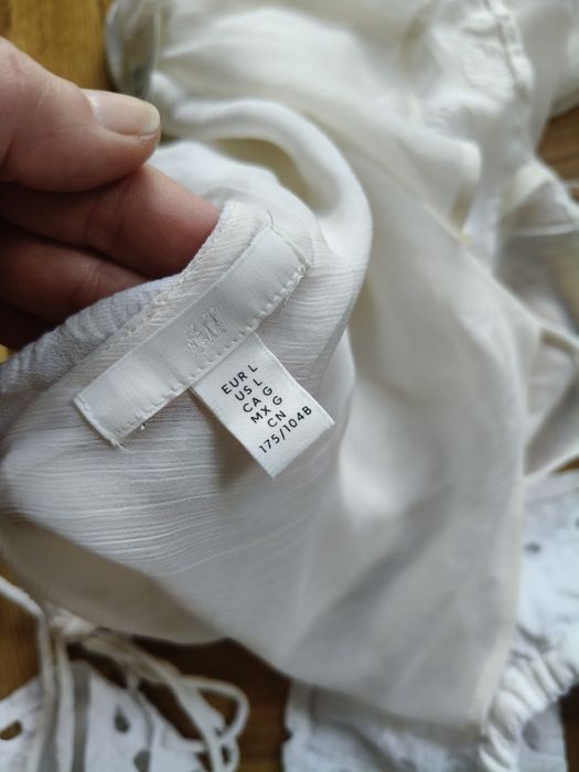Bluzka na ramiączkach wiskoza top H&M L