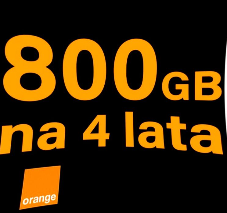 Internet Mobilny Orange 800GB na 4 Lata Karta SIM LTE 4G 5G