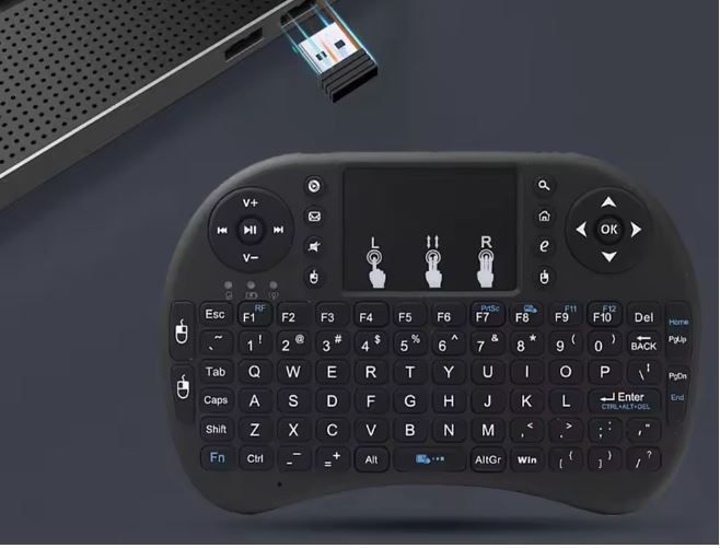 Mini Klawiatura I8 2.4G Z Touchpadem I Podświetleniem