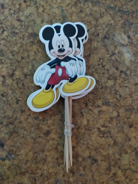 Toppers para aniversário Minie e Mickey