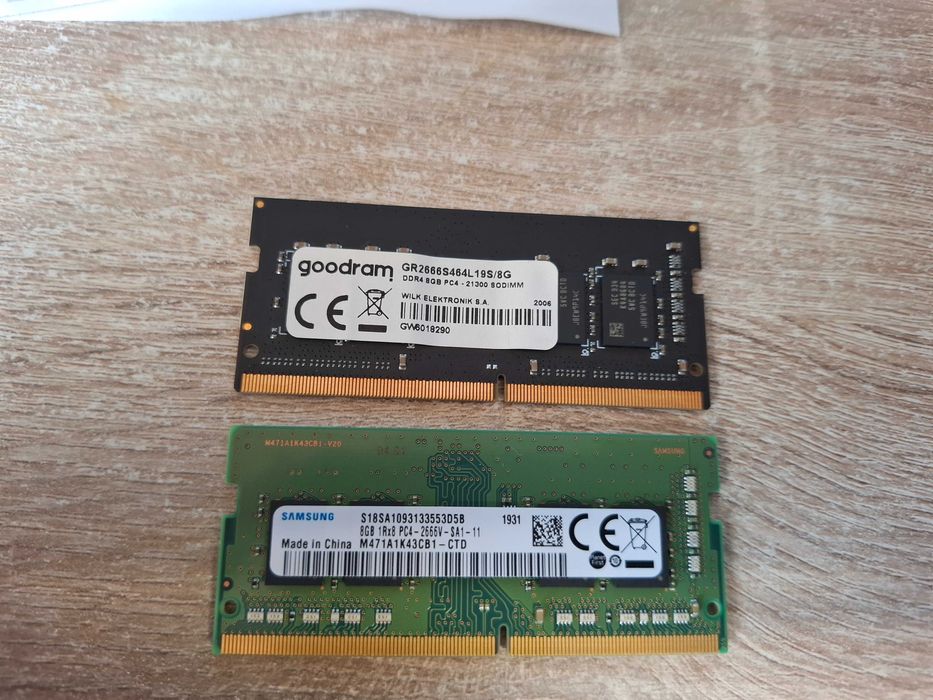 Pamięć ram 2 x 8 GB SO-DIMM DDr4 2666 MHz