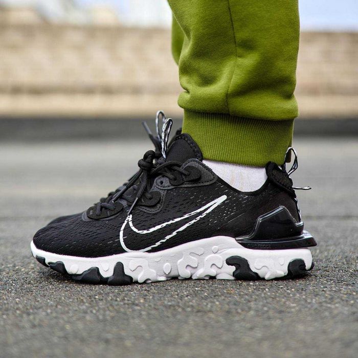 Чоловічі кросівки Nike React Vision "Black/White Classic" Розміри 40-45