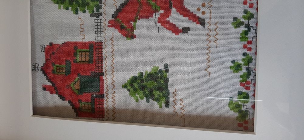 Obraz 42x32 druk na materiale kulig koń sanie zima