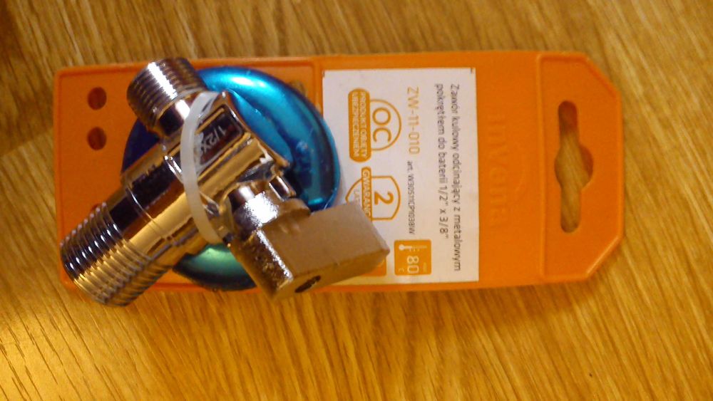 Zawór kulowy odcinający 1/2 x3/8