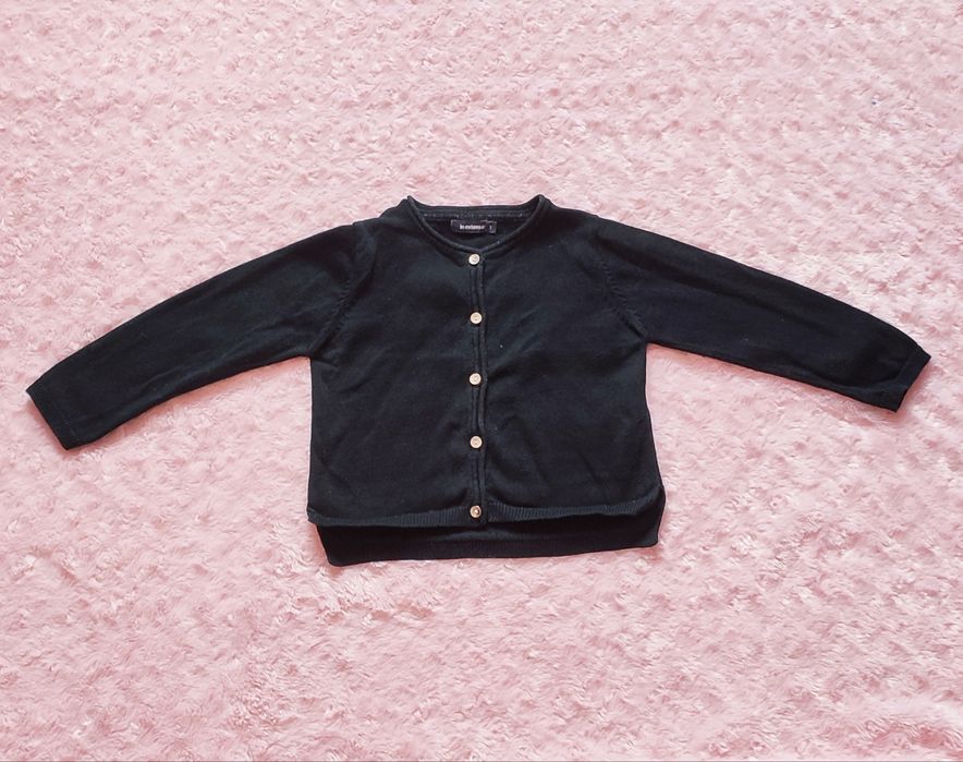 InExtenso Czarny sweterek dla dziewczynki r.98