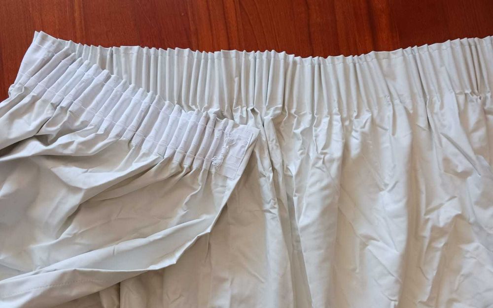 Par cortinas forradas + black out´s tom beje escuro (1,75x2,35)