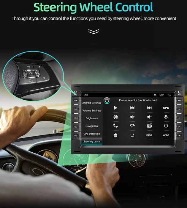 Auto Rádio Android GPS Volkswagen Golf 4 T5 Transporter Seat Skoda Ford...