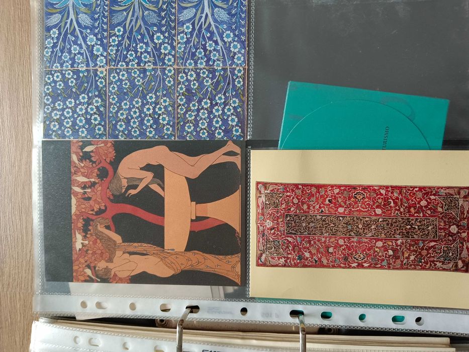 Vários postais coleção