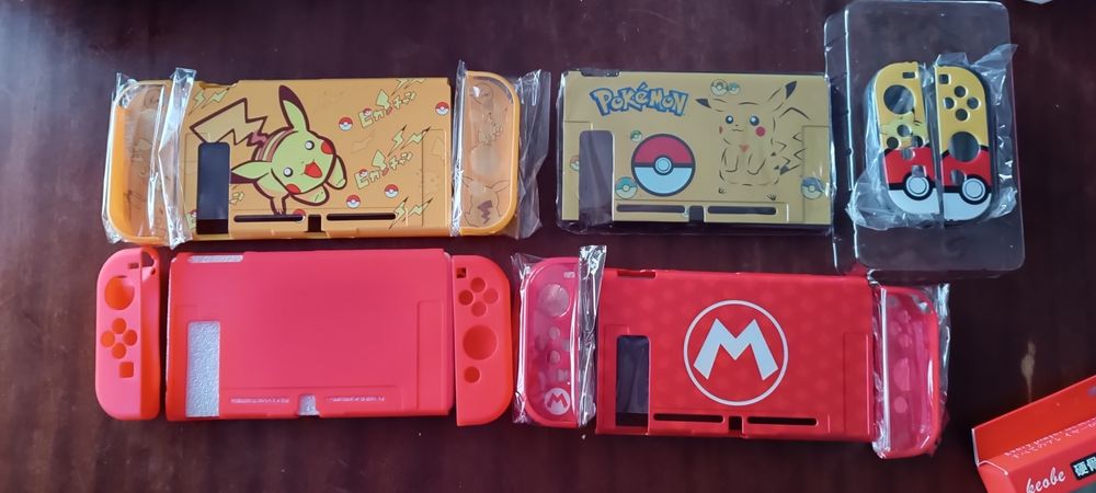 C/OFERTA! Só 14,99!Ult. Unidades!Capas 360° p/ NINTENDO SWITCH e OLED64740940715907121