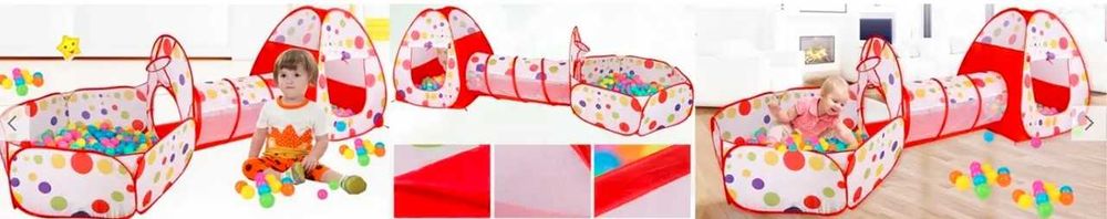 Дитячий ігровий намет 3 в 1 Намет Тунель Басейн, дитячий ігровий Замок