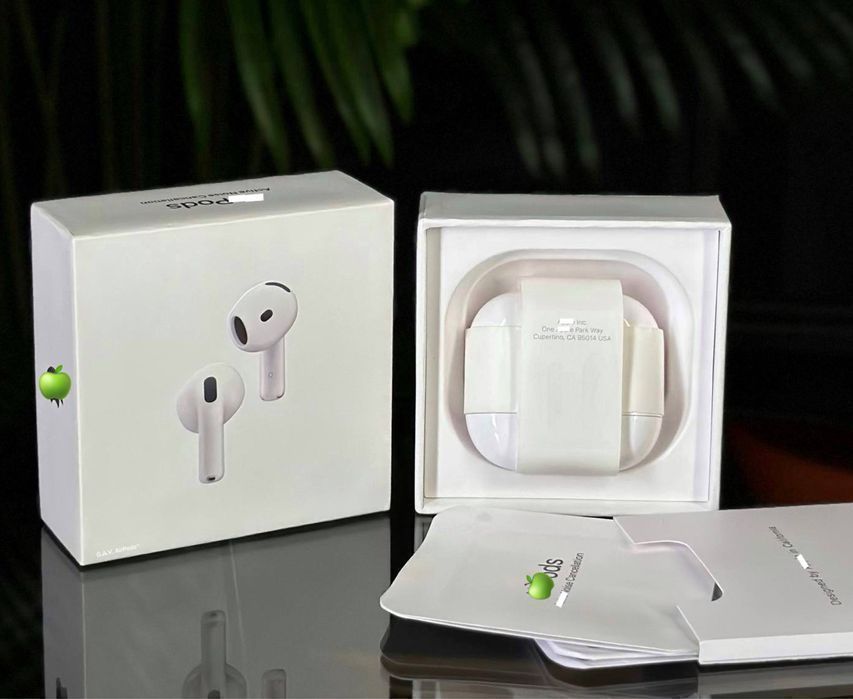 AirPods 4  (2026 gen) • ANC (з шумодавом) • Гарантія • (iOS 18+26+) • Прозорість • Анімація Бездротові навушники Apple