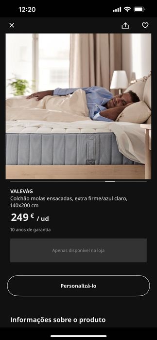Cama (c/gavetas) + Colchão QUASE NOVO c/ fatura e garantia