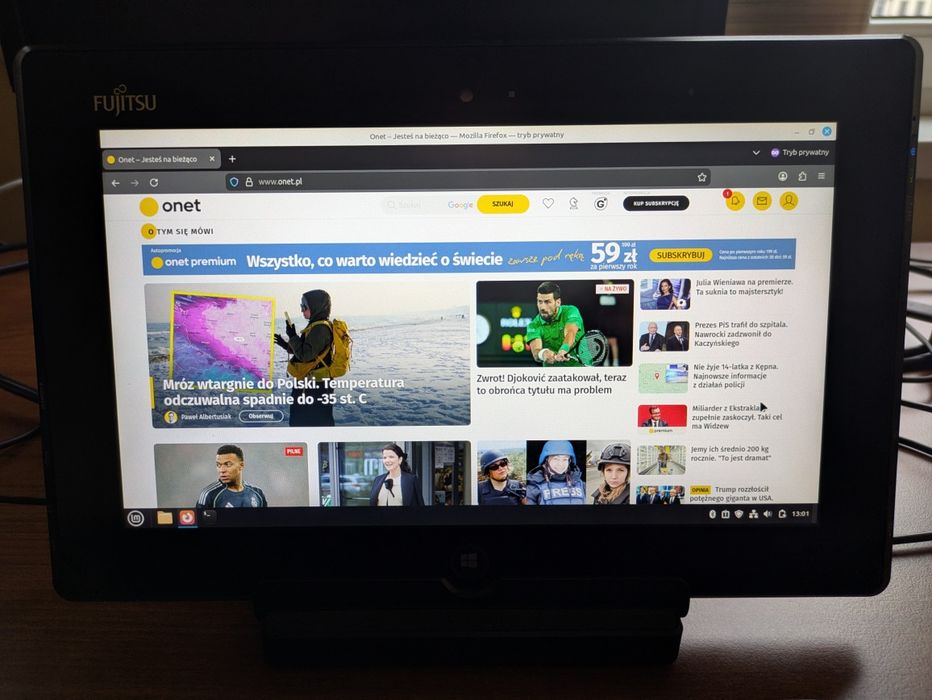 Tablet Fujitsu Stylistic Q572 + Stacja Dokująca + Zasilacz
Idea