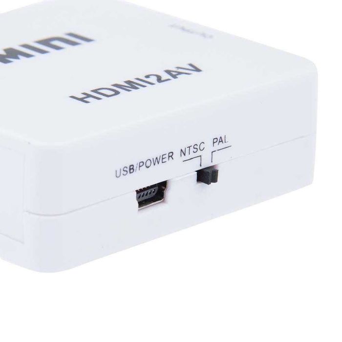 Conversor Adaptador HDMI para AV | Entrada HDMI-Saída AV/RCA (HDMI-AV)