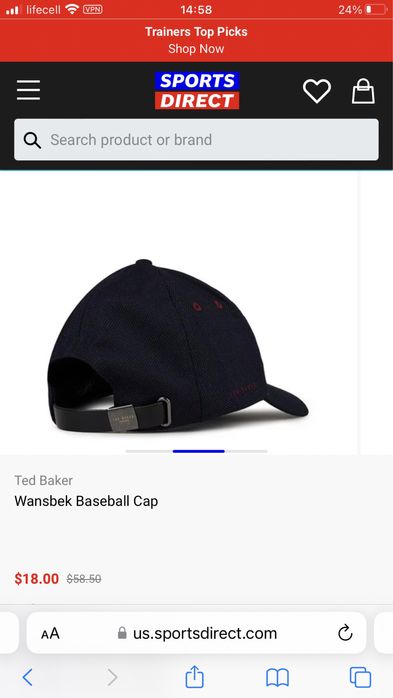 Фірмова кепка бейсболка ted baker