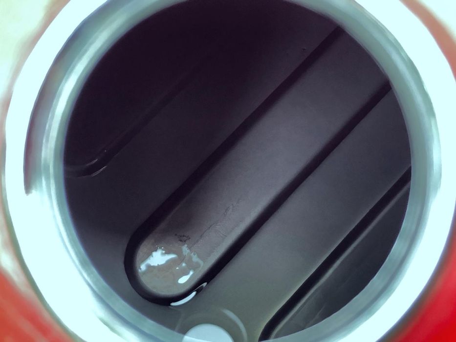 20л Металева горизонтальна каністра для палива мастила бензину червона