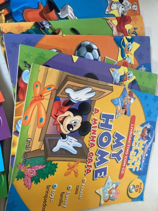 11 Livros da Disney's Magic English - Aprender Inglês