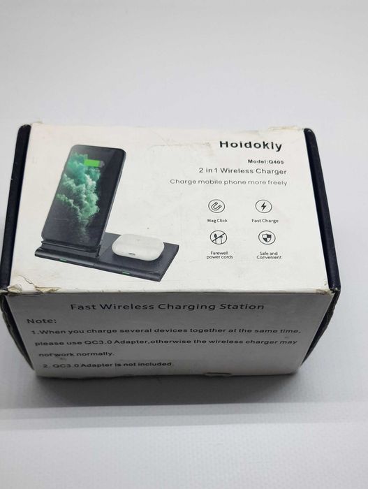 Бездротовий зарядний пристрій Hoidokly 2 в 1