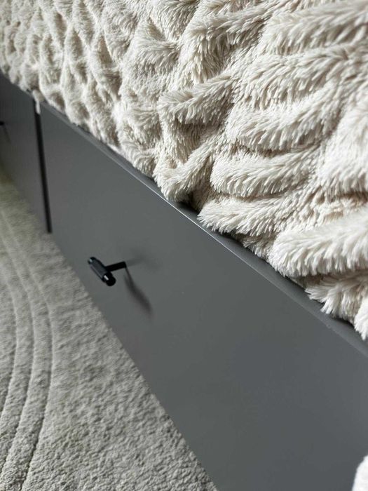 Łóżko Ikea Hemnes szare