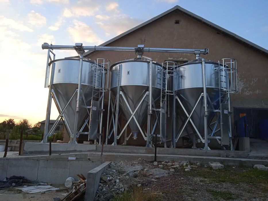 Silos paszowy lej 60* Kbks Poland producent na pasze 22t
